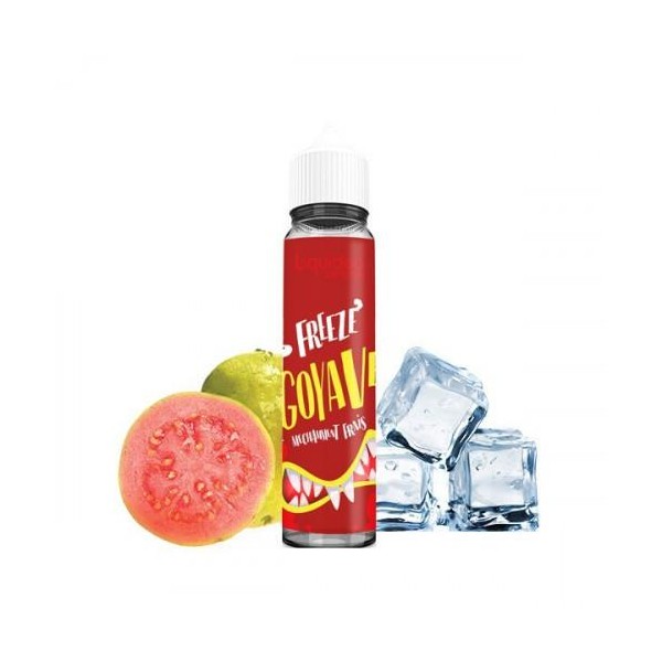 E-liquide Freeze Goyave 50 ml Liquideo, flacon grand format saveur goyave avec fraîcheur intense.