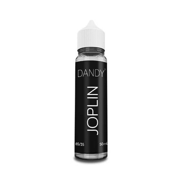 E-liquide Joplin 50 ml Dandy, flacon grand format saveur classic blond aux notes boisées, légèrement épicées et gourmandes.