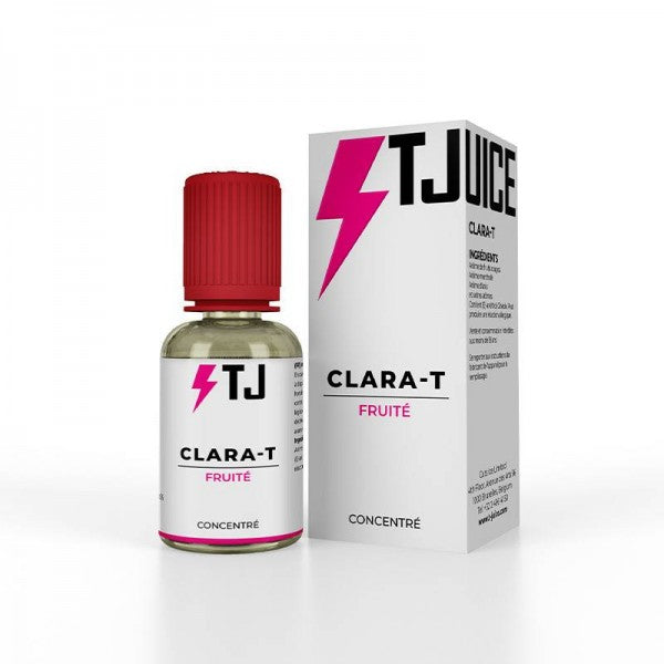 Concentre Clara T 30ML - Tjuice. Dans une jolie coupe dorée, vous trouverez un succulent jus de raisin dans lequel baignent des myriades de baies rouges.
Disponible sur www.vapings.fr à 11€90