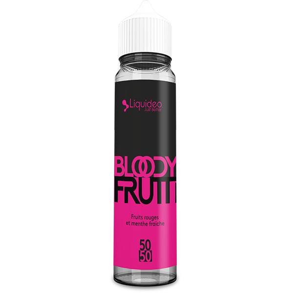 E-liquide Bloody Frutti 50 ml Fifty by Liquideo, flacon grand format saveurs fruits rouges et fruits exotiques