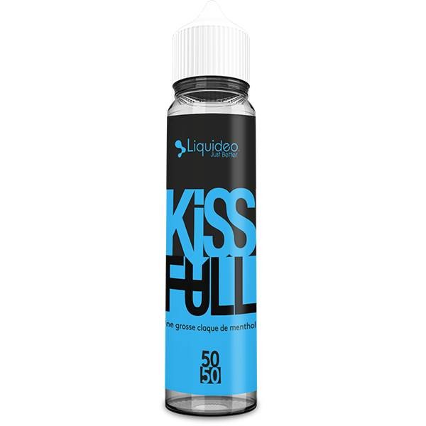 E-liquide Kiss Full 50 ml Fifty by Liquideo, flacon grand format saveur menthe glaciale avec fraîcheur intense.