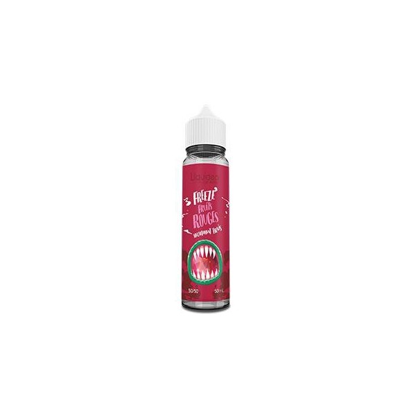 E-liquide Freeze Fruits Rouges 50 ml Liquideo, flacon grand format saveurs fruits rouges avec fraîcheur intense.