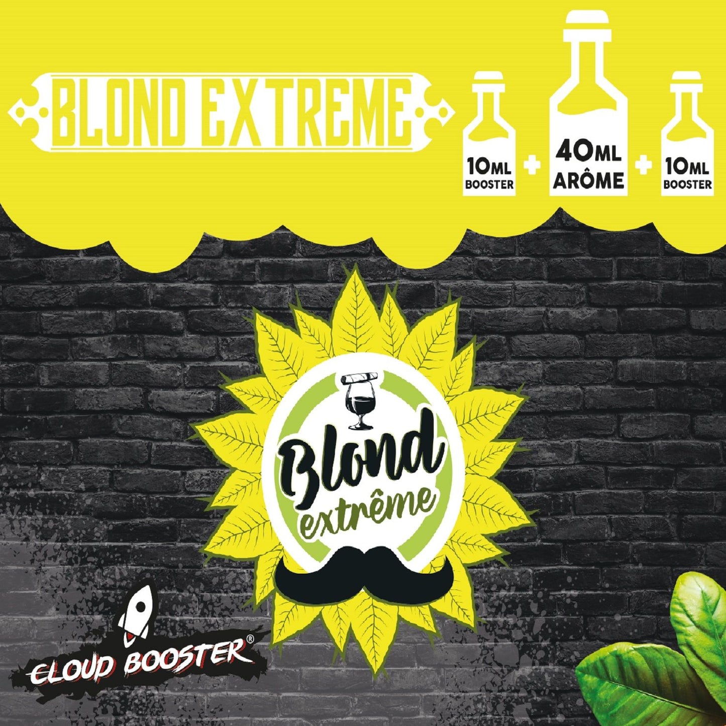 E-liquide Blond Extrême 60 ml Cloud Booster, saveur tabac blond pour cigarette électronique"