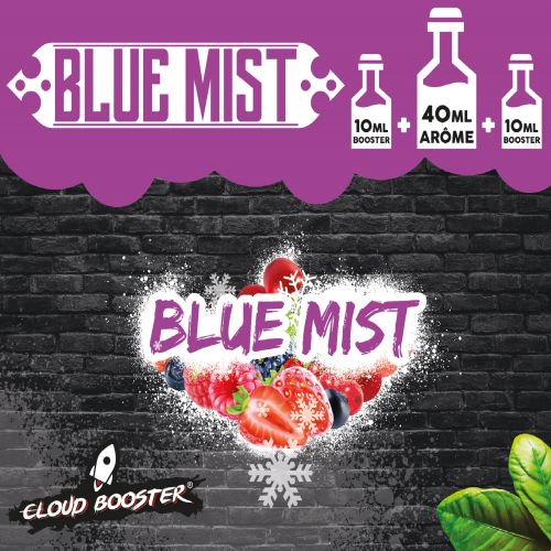 Blue Mist 60 ml - Cloud Booster. Notes of red fruits and blueberries combined with a surprising hint of freshness.