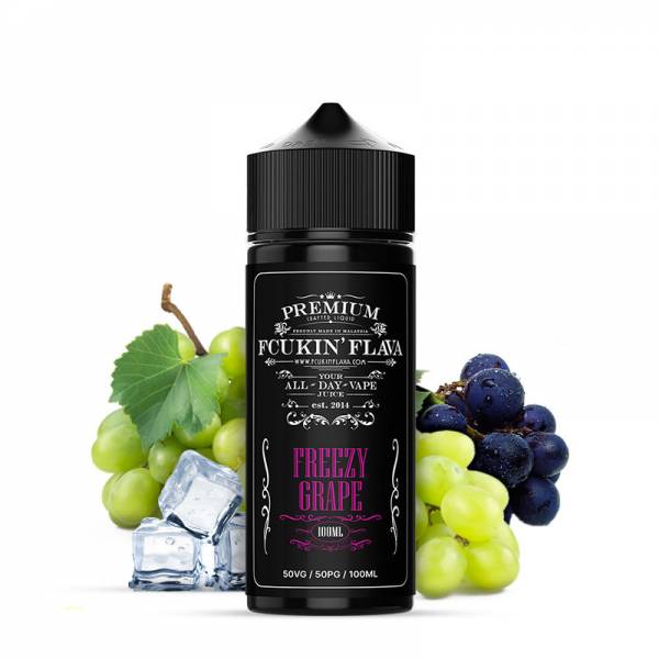 E-liquide Freezy Grapes 100ML Fcukin Flava - Saveur raisin frais pour cigarette électronique