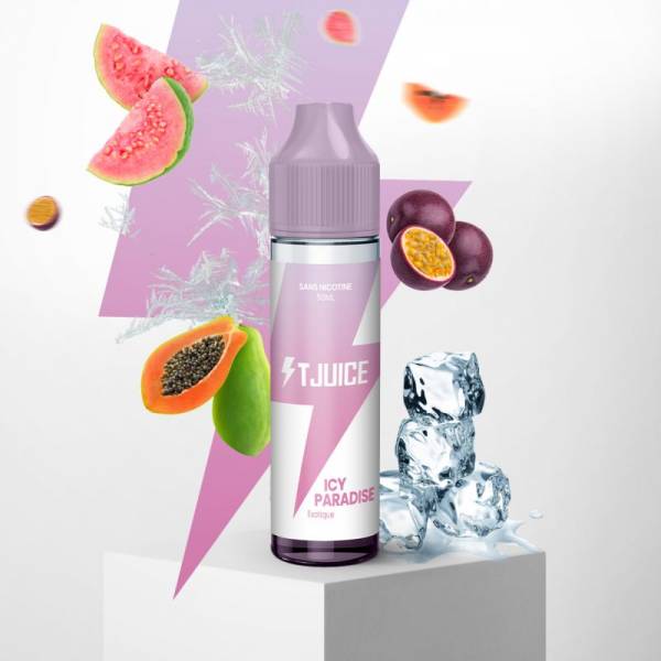 Icy Paradise 50ML - E-liquide Tropical Frais T-Juice