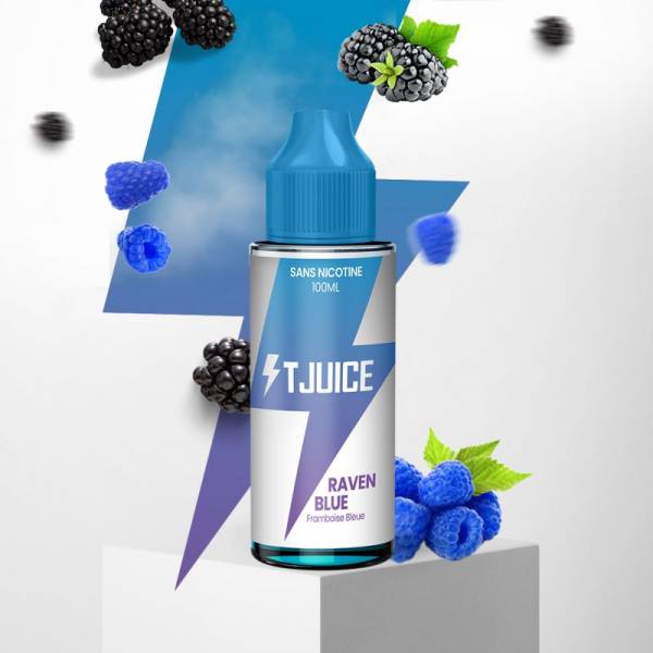 Raven Blue 100ML - E-liquide Fruité Intense T-Juice