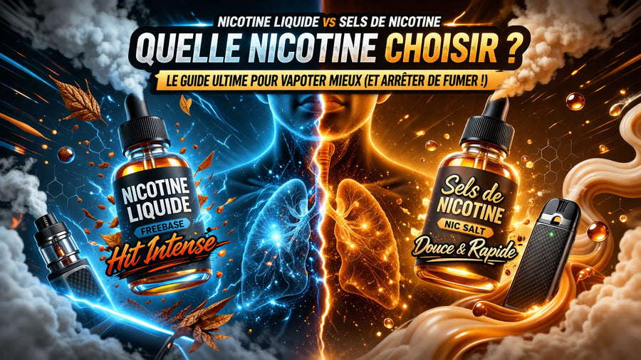 Différence entre nicotine liquide et sel de nicotine : lequel choisir ?
