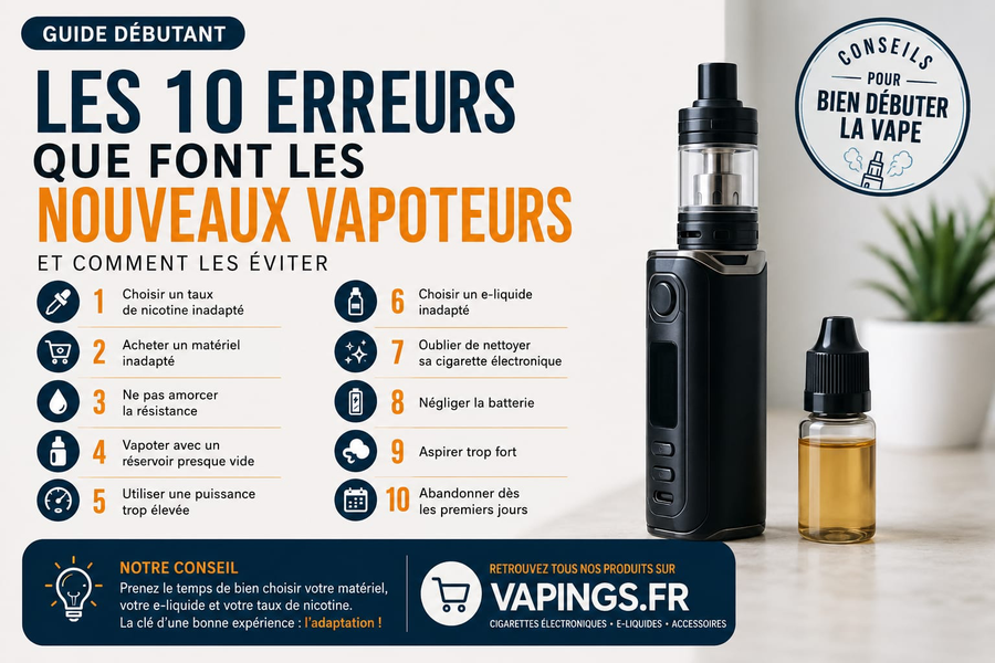 I 10 errori che i nuovi vapers commettono (e come evitarli)