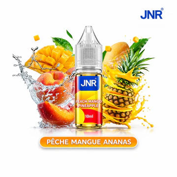 E-liquide sel de nicotine JNR Pêche Mangue Ananas 10ml