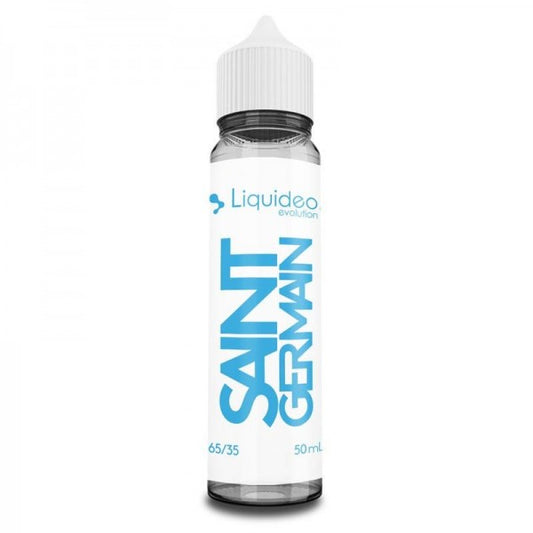 E-liquide Saint-Germain 50 ml Liquideo, flacon grand format saveur classic blond raffiné aux notes boisées et légèrement gourmandes.