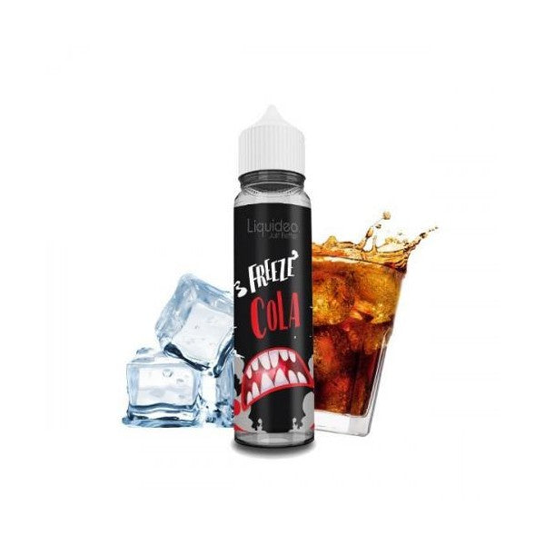 E-liquide Freeze Cola 50 ml Liquideo, flacon grand format saveur cola avec fraîcheur intense.