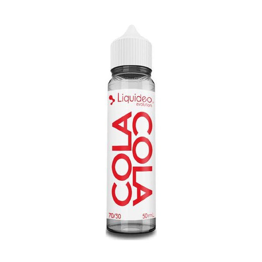 E-liquide Cola Cola 50 ml Liquideo, flacon grand format saveur cola pétillant et gourmand.