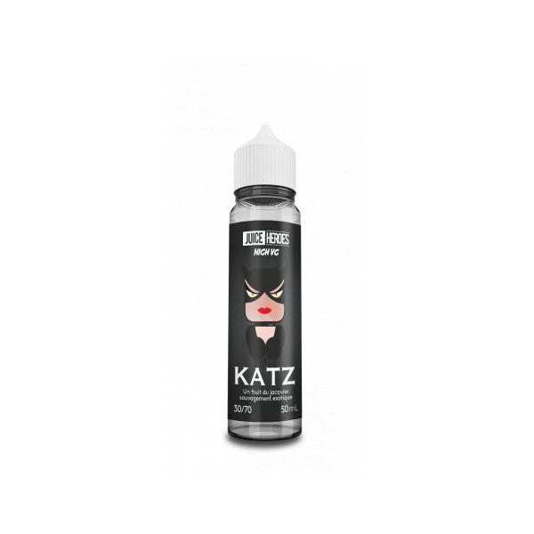 E-liquide Katz 50 ml Liquideo, flacon grand format saveur classic blond équilibré aux notes légèrement boisées et gourmandes.