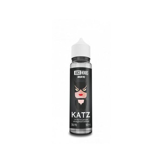 E-liquide Katz 50 ml Liquideo, flacon grand format saveur classic blond équilibré aux notes légèrement boisées et gourmandes.