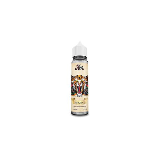 E-liquide Gold Tiger 50 ml Xbud, flacon grand format saveurs mangue, ananas et fruits exotiques.