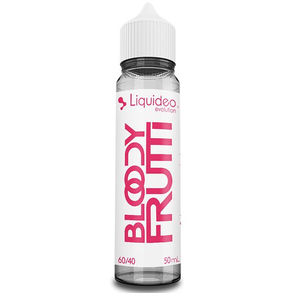 E-liquide Bloody Frutti 50 ml Liquideo, flacon grand format saveurs fruits rouges, fruits exotiques et fraîcheur intense.