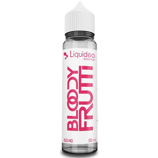 E-liquide Bloody Frutti 50 ml Liquideo, flacon grand format saveurs fruits rouges, fruits exotiques et fraîcheur intense.
