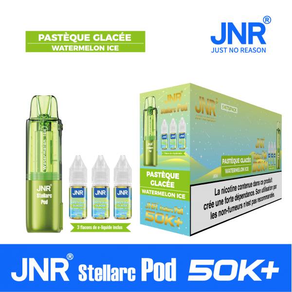 Pack pod remplacement Stellarc + 3 Eliquides - JNR (Par 1)