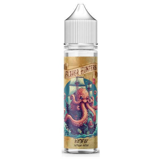 E-liquide Watafak 50 ml Flavor Hunters X Liquideo, flacon grand format aux saveurs fruitées exotiques.