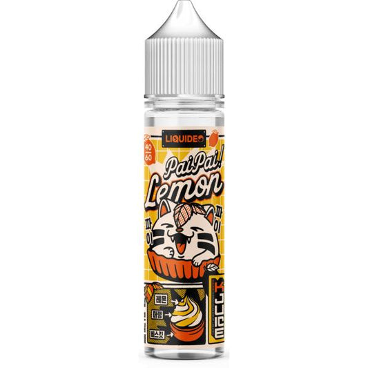 E-liquide Pai Pai Lemon 50 ml Kjuice by Liquideo, flacon grand format saveur citron acidulé et notes fruitées.