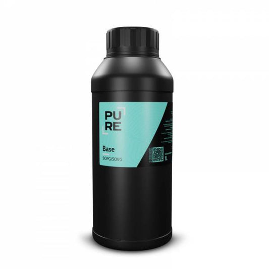 Base neutre Pure 1 L PG/VG 70/30, 50/50, 30/70 idéale pour fabriquer des e-liquides DIY pour cigarette électronique. Disponible sur www.vapings.fr à 15€99
