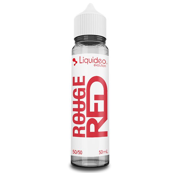 E-liquide Le Rouge 50 ml Evolution by Liquideo, flacon grand format saveurs fruits rouges et baies gourmandes.