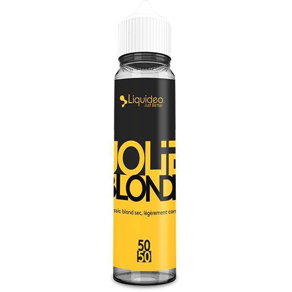 E-liquide Jolie Blonde 50 ml Fifty by Liquideo, flacon grand format saveur classic blond doux aux notes légèrement gourmandes.