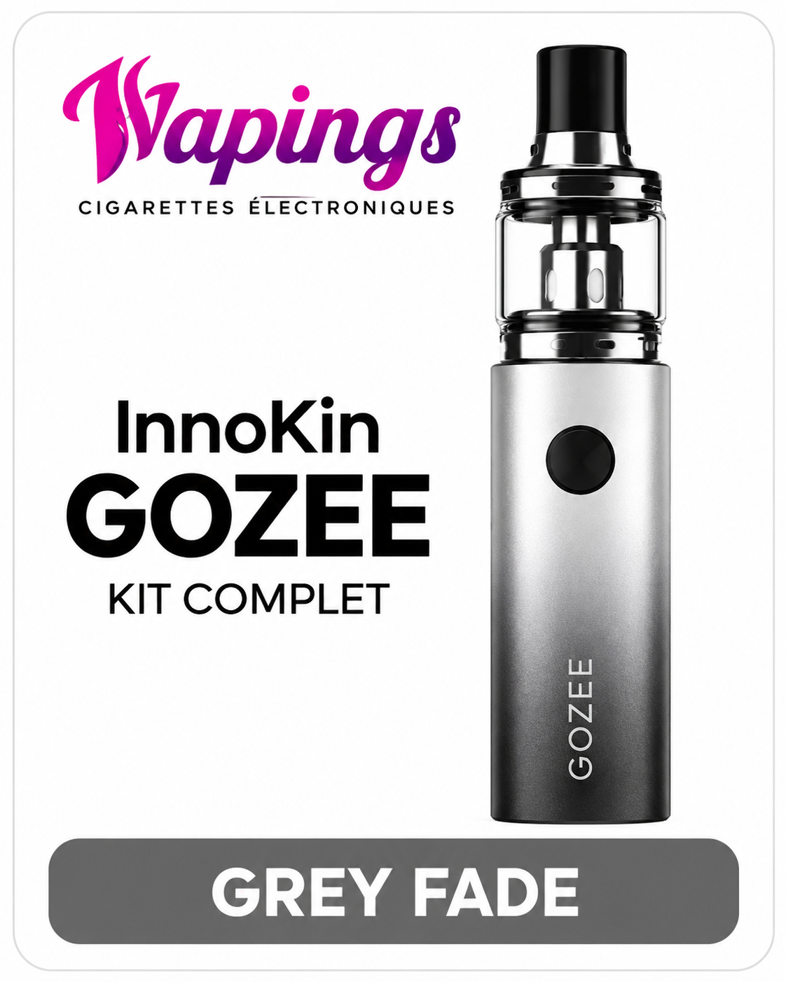 Kit Innokin GOZEE gris dégradé – Cigarette électronique