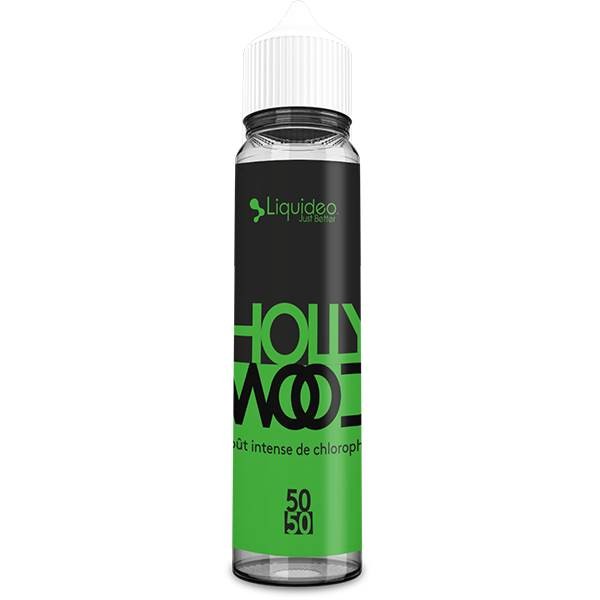 E-liquide Hollywood 50 ml Fifty by Liquideo, flacon grand format saveur classic blond américain aux notes douces et légèrement boisées.