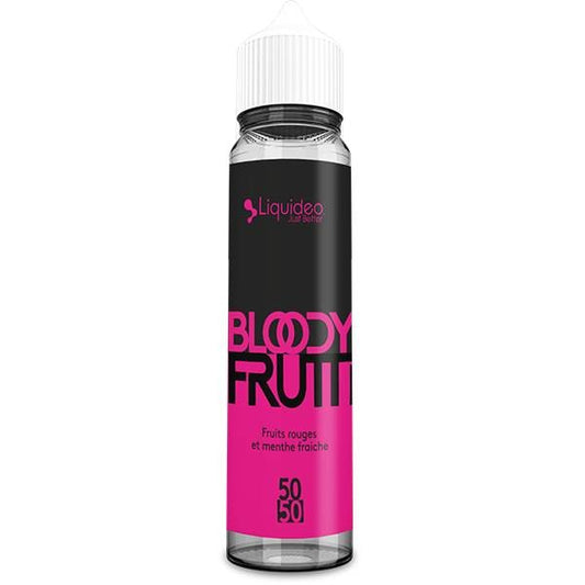 E-liquide Bloody Frutti 50 ml Fifty by Liquideo, flacon grand format saveurs fruits rouges et fruits exotiques