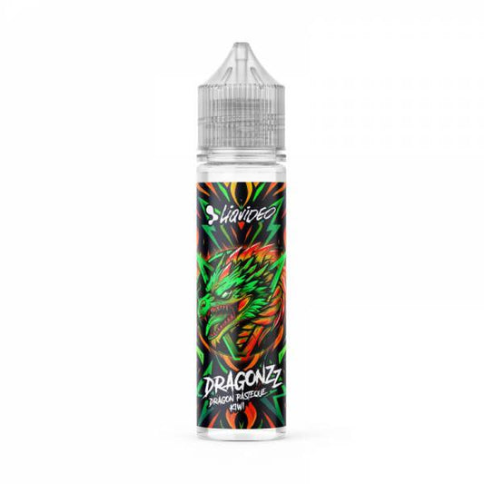 E-liquide Dragon Pastèque Kiwi 50 ml Dragonzz by Liquideo, flacon grand format saveurs pastèque, kiwi et fruit du dragon.
