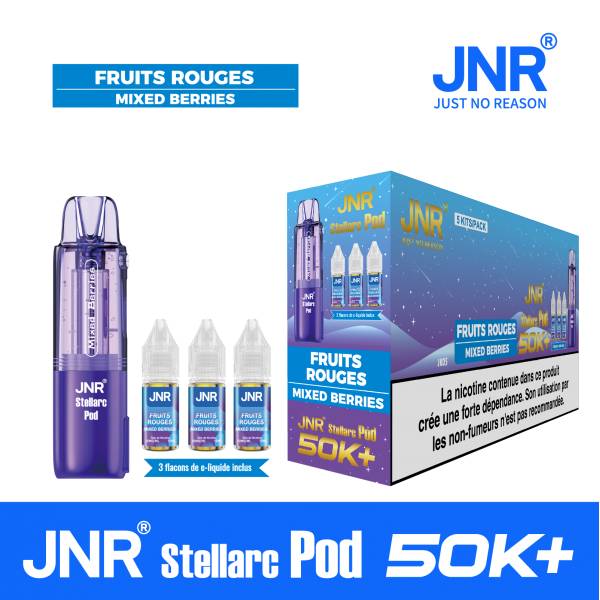 Pack pod remplacement Stellarc + 3 Eliquides - JNR (Par 1)