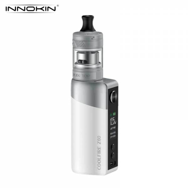 Cigarette électronique Innokin Coolfire Z60 coloris White blanc, avec clearomiseur Zlide Top