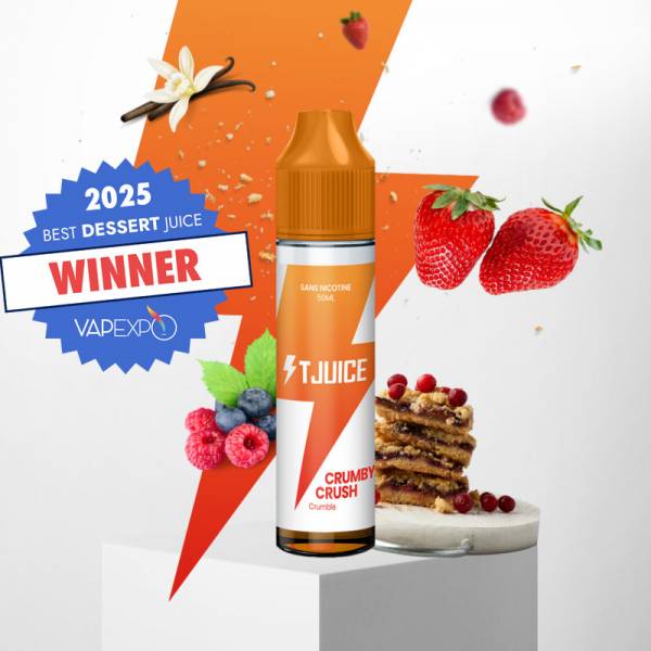 Crumby Crush 50ML - E-liquide Gourmand T-Juice à Acheter
