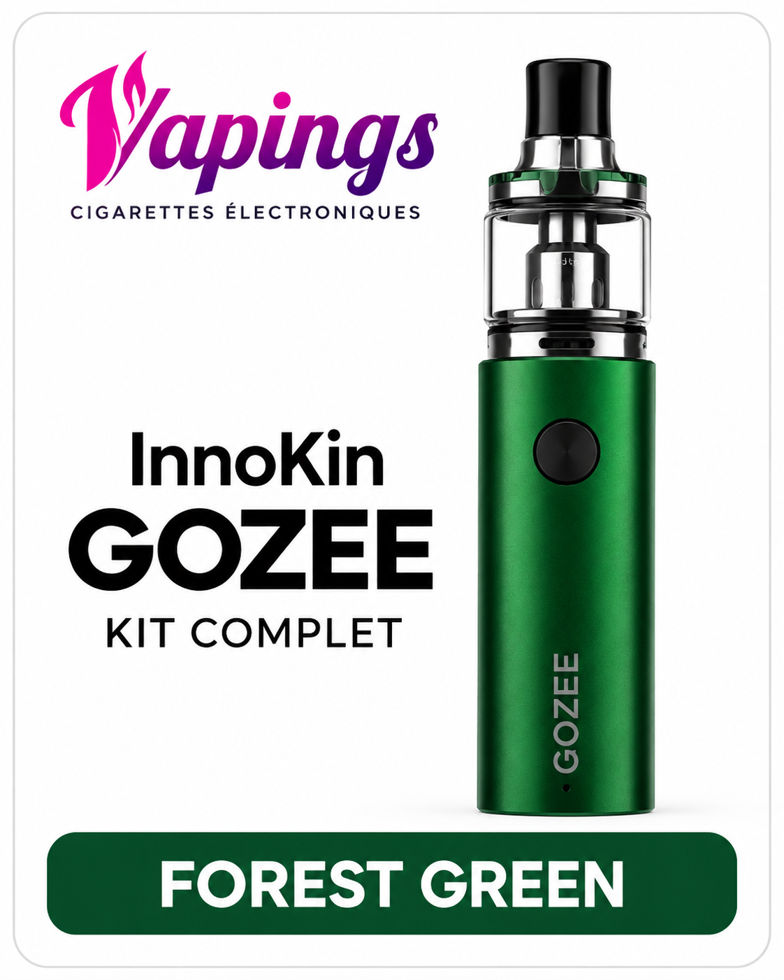 Kit Innokin GOZEE vert forêt – Cigarette électronique