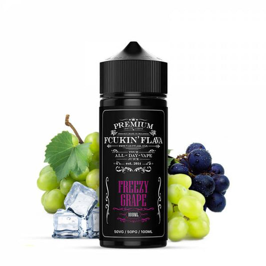 E-liquide Freezy Grapes 100ML Fcukin Flava - Saveur raisin frais pour cigarette électronique