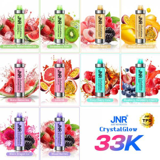 Crystal Glow 33000 Puffs 20mg - Vape Puissante et Durable

