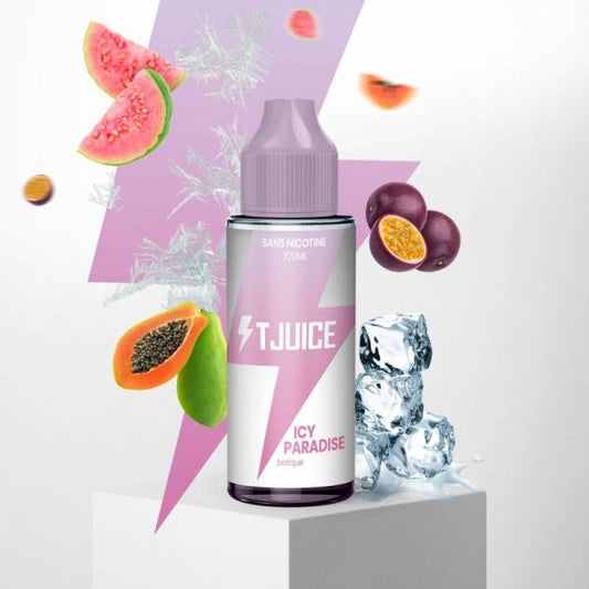 Icy Paradise 100ML - E-liquide frais et exotique T-Juice


