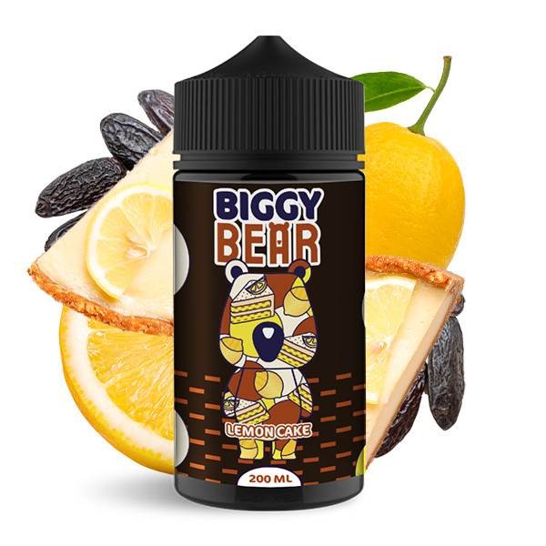 E-liquide Lemon Cake 200ML de Biggy Bear - Saveur gâteau au citron