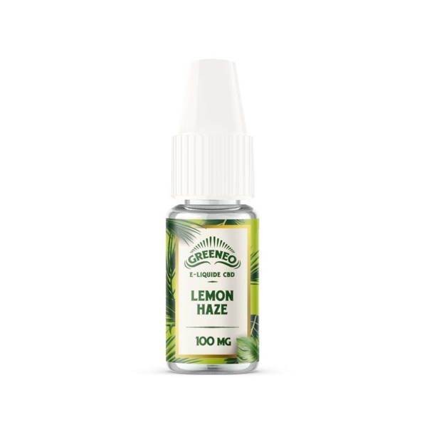 Flacon de e-liquide CBD Lemon Haze Greeneo 10 ml pour cigarette électronique