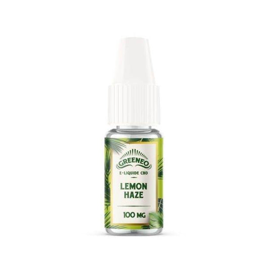 Flacon de e-liquide CBD Lemon Haze Greeneo 10 ml pour cigarette électronique