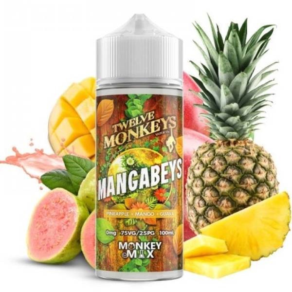 E-liquide Mangabeys 100ML Twelve Monkeys - Saveur mangue ananas pour cigarette électronique