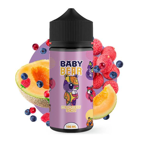 Flacon e-liquide Melon Berry Lychee 100ml Baby Bear