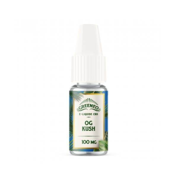 Flacon d'e-liquide CBD OG Kush Greeneo 10 ml pour cigarette électronique