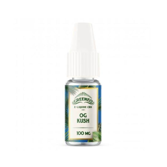 Flacon d'e-liquide CBD OG Kush Greeneo 10 ml pour cigarette électronique