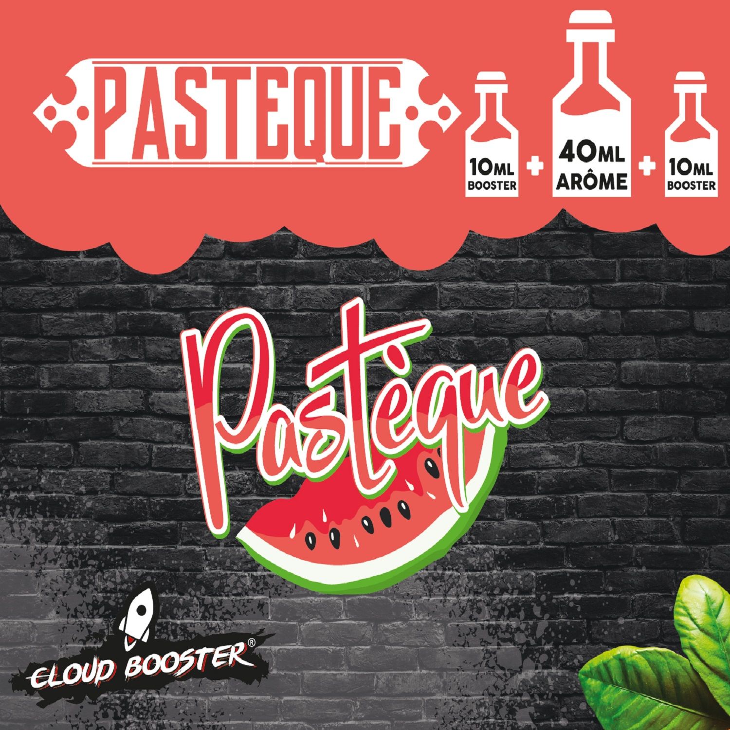 E-liquide Pastèque 60 ml Cloud Booster, saveur fruitée rafraîchissante pour cigarette électronique"