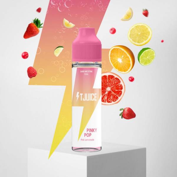 Pinky Pop 50ML - E-liquide Fruité et Rafraîchissant Tjuice

