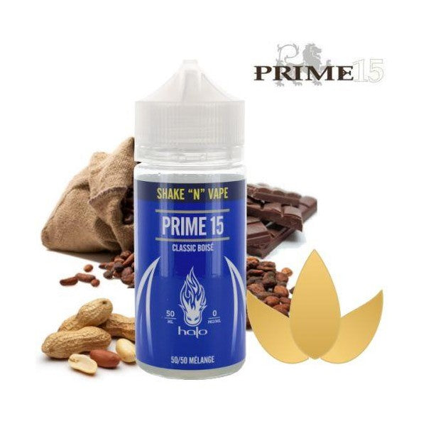 E-liquide Prime 15 50ML Halo - Saveur tabac blond pour cigarette électronique