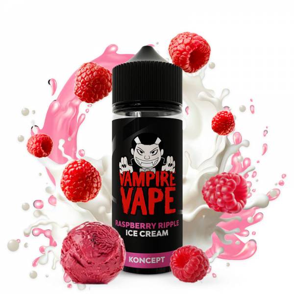 Raspberry Ripple Ice Cream - E-liquide Gourmand Vampire Vape

